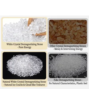 Natural white crystal degaussing stones for jewelry cleansing, purification and decoration