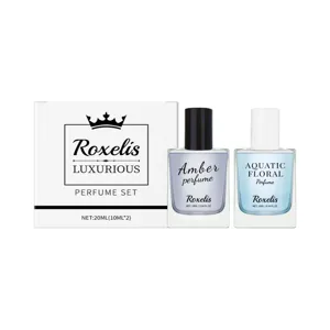 Set regalo profumo di lusso con fragranze ambra e floreale acquatica in flaconi 10ml
