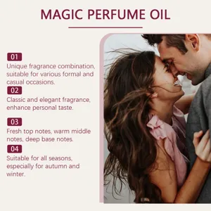 Caratteristiche dettagliate dell'olio profumato Magic con fragranza romantica duratura