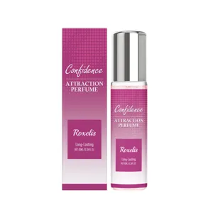 Perfume floral de bola de larga duración para mujer con elegante envase rosado, 10 ml