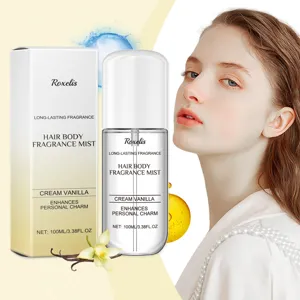 Roxelis Cream Vanilla Αρωματικό Σπρέι για Μαλλιά και Σώμα Δροσιστικό Ενυδατικό Άρωμα Μεγάλης Διάρκειας για Γυναίκες