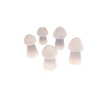 Set di 5 sculture a fungo in selenite naturale del Marocco per arredamento casa