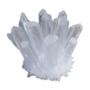 Cluster di cristallo di quarzo bianco naturale per decorazione e guarigione