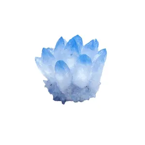 Grappolo di cristallo blu naturale per decorazione casa e ufficio energia curativa