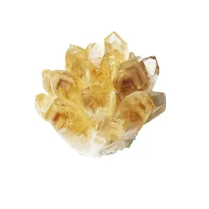 Campione di cluster di cristallo di citrina naturale per decorazione e guarigione