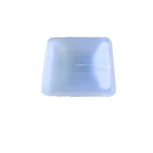 Bol de chargement en sélénite naturelle carrée pour le nettoyage des bijoux et déco.