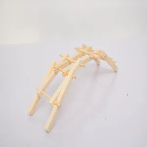 Detaillierte Ansicht des DIY Leonardo selbsttragenden Holzbrücke Wissenschafts-Kits