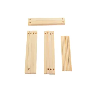Umfassendes DIY Holzbrücken Wissenschaftsexperiment Kit Teile mit vorgebohrten Planken und Dübeln