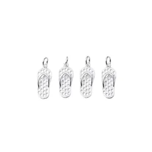 S925 sterling zilveren slipper bedeltjes voor DIY sieraden en gevlochten armbanden