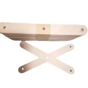 Set di bastoncini di legno per gelato con fori preforati per lavoretti fai-da-te
