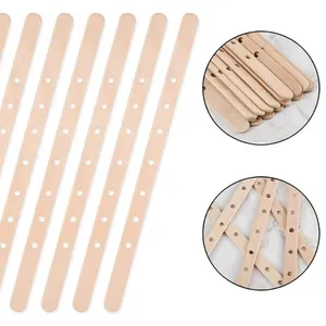 Natural Birch Wood Candle Wick Centering Tools With Multi Hole Design For DIY Handmade Candle Making Accessories Supplies