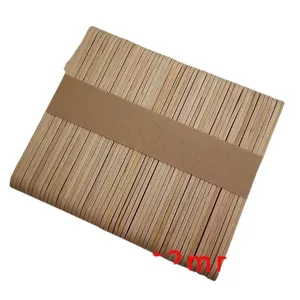 Natürliche Holz-Eisstäbchen 93x15x2mm für DIY-Bastelarbeiten und kreative Projekte