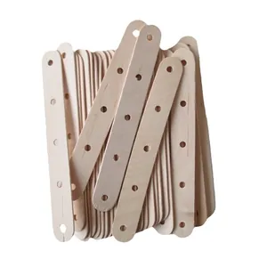 Wooden candle wick centering sticks, 18cm long multi-hole DIY candle making wooden craft sticks.