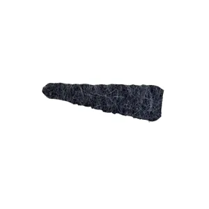 Grey wool felt hair clip minimalist side fringe BB clip for autumn winter season