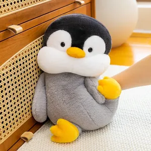 Adorable chubby penguin plush toy for kids soft stuffed animal home decoration
