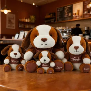 Maillard Stil Hund Plüschtier Beruhigung Welpe Puppe Weiches Ausgestopftes Tier Welpe Geschenk Für Kinder Baby Geburtstag Deko