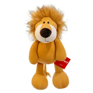 Morbido e coccoloso peluche leone per bambini con criniera soffice e design animale della foresta