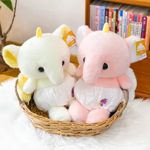 Creative Cartoon Elephant Unicorn Plush Toy Soft Stuffed Animal With Wings And Diaper Pants Soft Dream Baby Doll Gift For Kids Girls