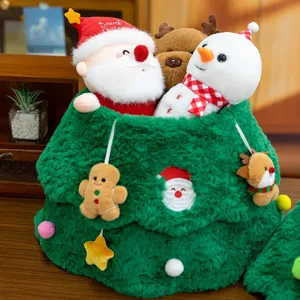 Weihnachtsbaum Weihnachtsmann Schneemann Rentier Plüschtier Festliche Dekoration Haus Party Ornament Feiertagsgeschenk Unisex