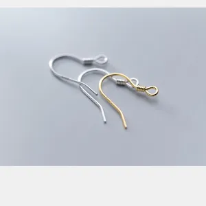 S925 Silber und vergoldete Ohrhaken für DIY Schmuckherstellung, Fischhaken Accessoires.