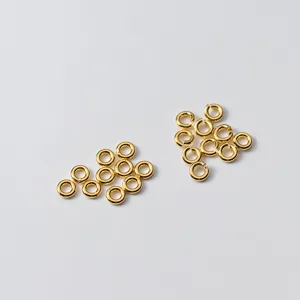 Gold jump rings for jewelry making DIY bracelet necklace connecting rings findings components