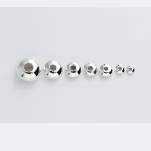 925 Sterling Silver Loose Spacer Beads Minimalist Abacus Wheel Beads Smooth Polished Disc Spacers For Crystal Bracelet DIY Jewelry Making Findings