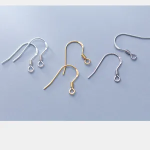 Hochwertige S925 Sterling Silber und vergoldete Ohrhaken DIY Schmuckherstellung Set
