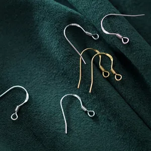 S925 Sterling Silber Ohrhaken mit Gold- und Silberfinish für DIY Schmuckherstellung
