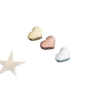 925 silver heart shaped spacer beads, brushed gold and silver charms for DIY jewelry making.