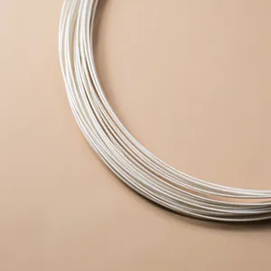 Coil of high-quality S925 sterling silver wire for professional handmade jewelry making