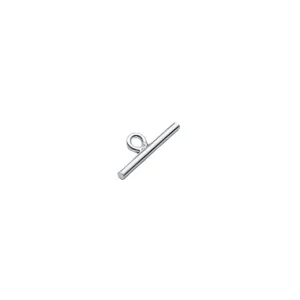 Minimalist S925 sterling silver polished toggle bar clasp for DIY jewelry necklace making