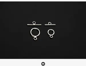 High-quality S925 sterling silver OT clasps for DIY bracelet jewelry making