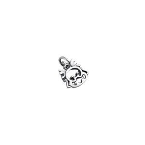 Matte S925 sterling silver hollowed-out monkey zodiac charm pendant for DIY bracelets