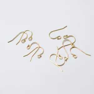 Crochets d'oreilles en argent 925 plaqué or pour la création de bijoux DIY