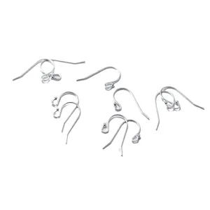 Lot de crochets d'oreilles en argent 925 pour la création de bijoux DIY argentés