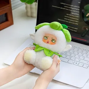 Peluche elfe des fleurs avec visage en vinyle pour sac ou bureau