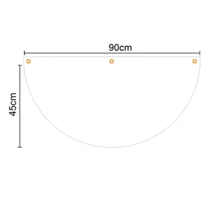 Semi-circular American 250th anniversary fan flag bunting for patriotic festival decor.