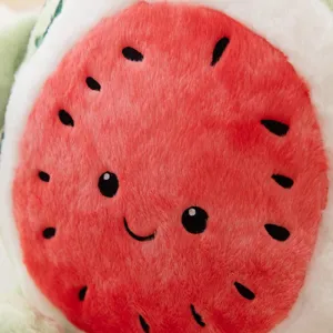 Cute watermelon plush toy fruit pillow soft stuffed doll for children birthday gift