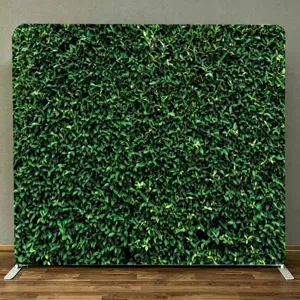 Square green hedge backdrop stand for wedding and party photo photography events