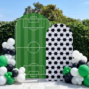 Bogen Hintergrund Abdeckung Set Fußball Thema Elastischer Stoff Foto Hintergrund Dekoration Für Geburtstag Party Sport Event