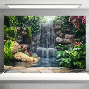 Fondali fotografici professionali cascata foresta tropicale per decorazione studio