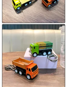 Rückziehbahn LKW Schlüsselanhänger süßes Spielzeug Auto Miniatur Anhänger Geschenk