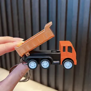 Rückzug Transport Lkw Schlüsselanhänger, süßes Dekompression Spielzeug Auto Anhänger