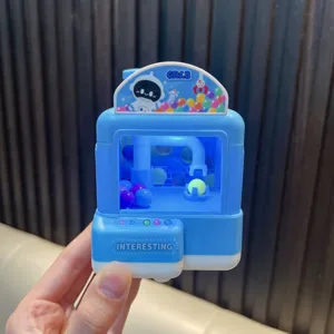 Interaktives Mini-Greifautomat-Schlüsselanhänger-Spielzeug mit Licht für Kinder