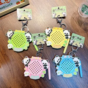 Süßer Panda Magnet-Zeichentafel Schlüsselanhänger für Kinder Schultaschen Spielzeug