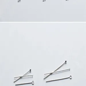 S925 silver DIY jewelry accessories, precision pins detail view for handmade crafting projects.