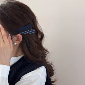 Fermagli per capelli a triangolo in tessuto stile coreano per uno styling elegante