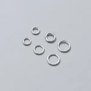 925 Sterling Silver Open Closed Jump Rings For DIY Jewelry Making Repair Connection Handcrafted Necklaces Bracelets Accessory