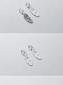 Dettaglio dei ciondoli a piuma in argento S925 per la creazione di gioielli fai da te
