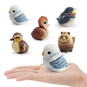 Realistische Vogel- und Tier-Miniaturfiguren Set für pädagogische Kinderzimmer Deko